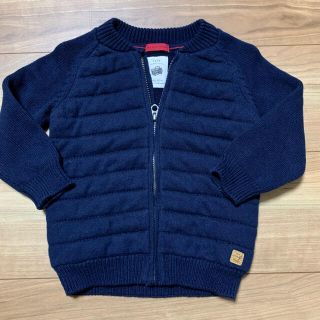 ザラキッズ(ZARA KIDS)の【値下げ】ZARA KIDS ニットカーディガン　12〜18months 86㎝(カーディガン/ボレロ)