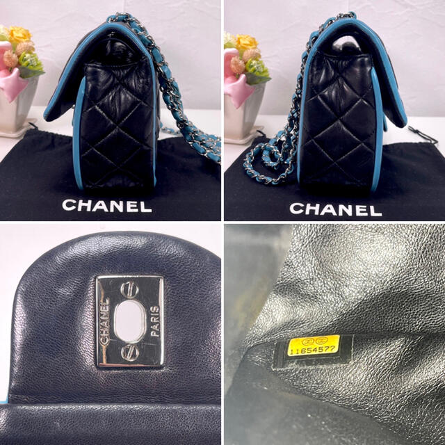 CHANEL(シャネル)の★美品★CHANEL マトラッセ ラムスキン ダブルフラップ チェーンショルダー レディースのバッグ(ショルダーバッグ)の商品写真