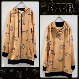 LONG ZIP OUTER【ミケ】 NieR パーカー　ミケ　アウター　秋(パーカー)