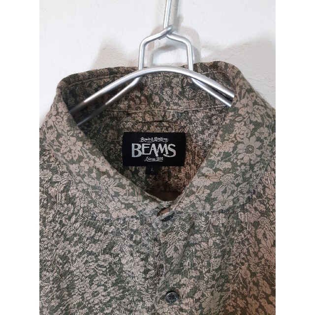 BEAMS(ビームス)の【BEAMS】ビームス七分袖総柄シャツ/花柄植物柄/メンズ メンズのトップス(シャツ)の商品写真