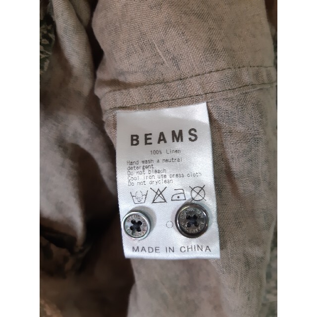 BEAMS(ビームス)の【BEAMS】ビームス七分袖総柄シャツ/花柄植物柄/メンズ メンズのトップス(シャツ)の商品写真