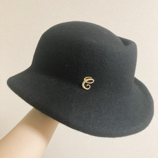 CA4LA(カシラ)のCA4LA 帽子　ウールハット　ブラック　黒 レディースの帽子(ハット)の商品写真