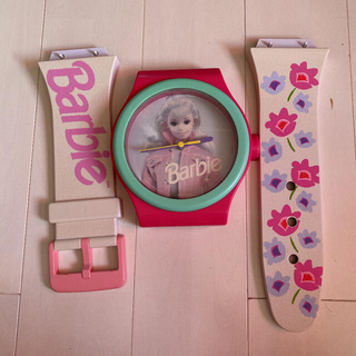 バービー(Barbie)のBarbie 壁掛け時計　巨大腕時計　vintage TOYdolls(掛時計/柱時計)