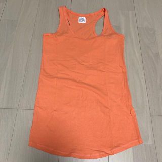 ザラ(ZARA)のZARA サーモンピンク ロング丈タンクトップ(タンクトップ)