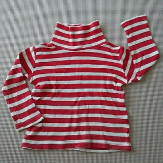 ニシマツヤ(西松屋)のキッズ　上着　サイズ９０　白 × 赤(Tシャツ/カットソー)