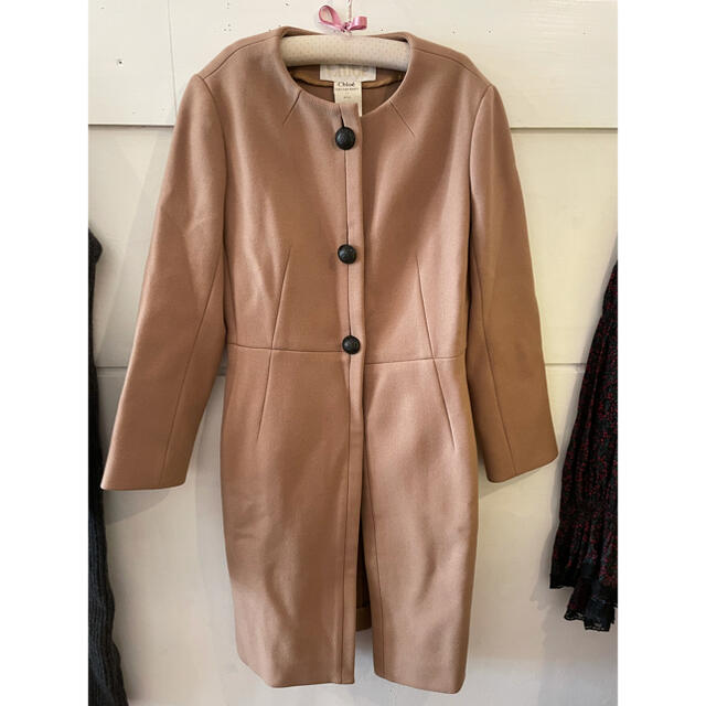 Chloe(クロエ)の最終お値下げ🤎Chloé camel coat.🐫 レディースのジャケット/アウター(ノーカラージャケット)の商品写真