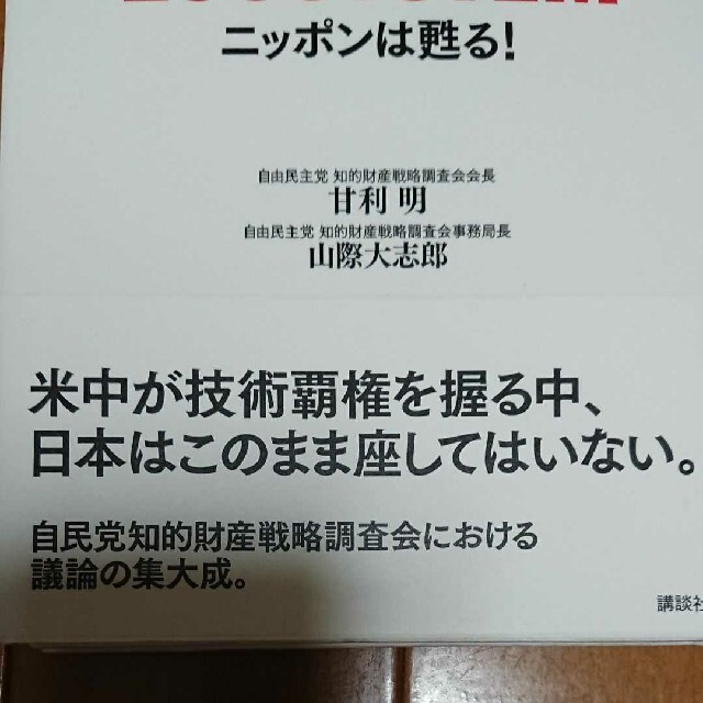 講談社(コウダンシャ)の🎌「INNOVATION ECOSYSTEM ニッポンは甦る!」甘利 明  他 エンタメ/ホビーの本(人文/社会)の商品写真