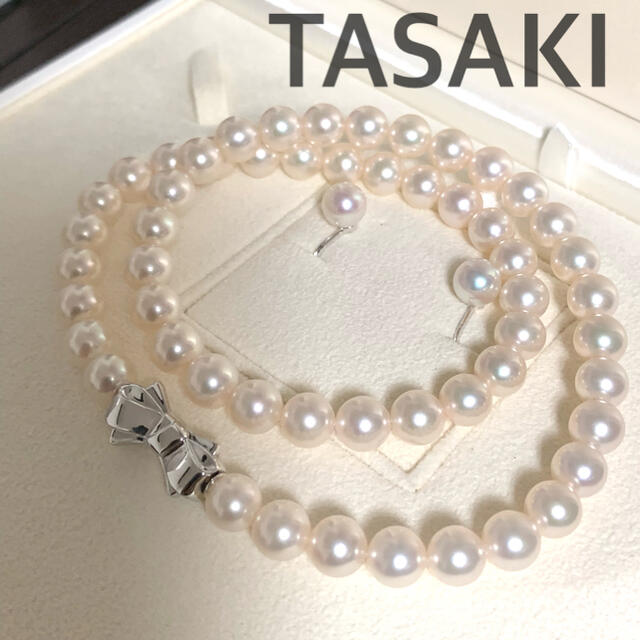 TASAKI(タサキ)の【ご専用】TASAKI田崎パールネックレスイヤリングセット 7.5-8mm レディースのアクセサリー(ネックレス)の商品写真