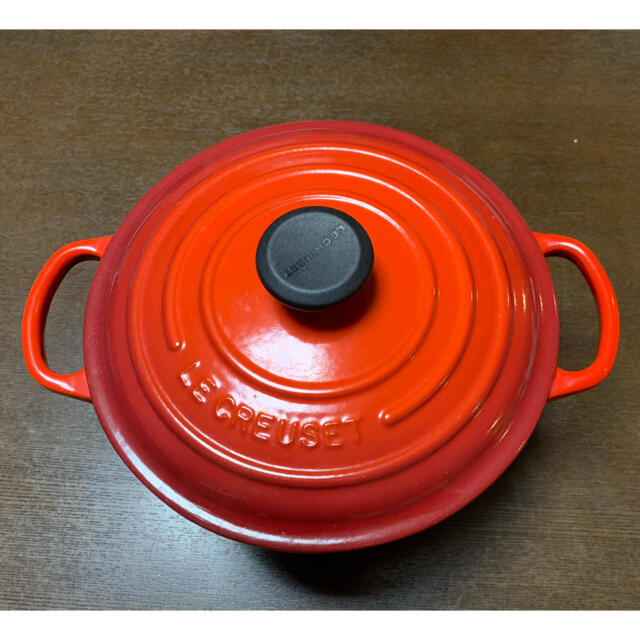 LE CREUSET  ルクルーゼ　ココットロンド　20cm チェリーレッド 赤インテリア/住まい/日用品