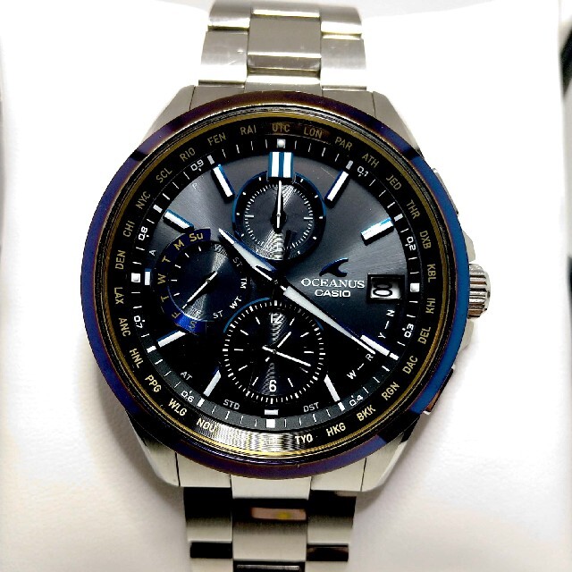 時計CASIO　OCEANUS　OCW-T2600G-1AJF　ブラックマーブル