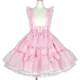 アンジェリックプリティー(Angelic Pretty)のAngelic pretty ふんわりparfait スカート ピンク(ひざ丈スカート)