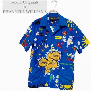 2XL(3L)まとめ買いでお得少し美品 アディダスオリジナルス Pixel アロハシャツ PHARRELLWILLIAMS アディダスオリジナルス 少し美品 シャツ