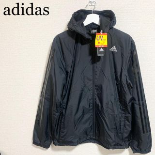 アディダス(adidas)の★未使用★adidas トレーニングウェア メンズL 黒 ウインドジャケット(ナイロンジャケット)