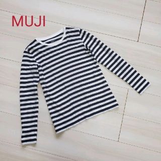 ムジルシリョウヒン(MUJI (無印良品))のMUJI ロンtee  無印良品 ボーダーカットソー(Tシャツ(長袖/七分))