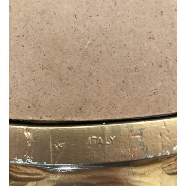 イタリア製 ミラー 鏡 壁掛け ゴールド アンティーク 美品❗️ インテリア/住まい/日用品のインテリア小物(壁掛けミラー)の商品写真