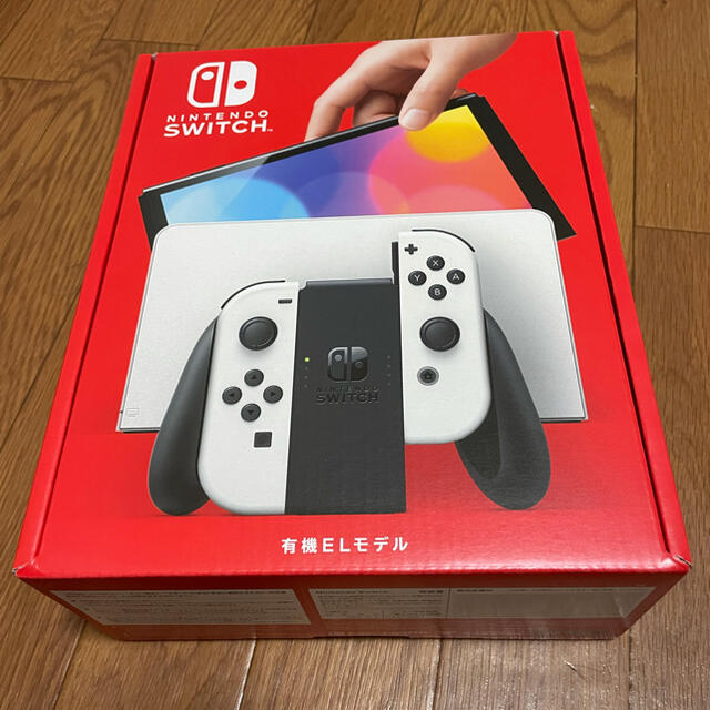 Nintendo Switch(ニンテンドースイッチ)のNintendo Switch 有機ELモデル Joy-Con ホワイト エンタメ/ホビーのゲームソフト/ゲーム機本体(家庭用ゲーム機本体)の商品写真