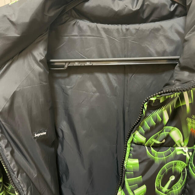 supreme watches reversible puffy jacket