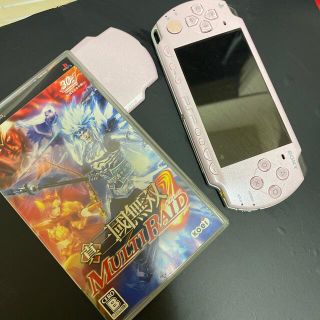 プレイステーションポータブル(PlayStation Portable)の【ジャンク】PSP-2000 本体　＋真三国無双　マルチレイト(携帯用ゲームソフト)