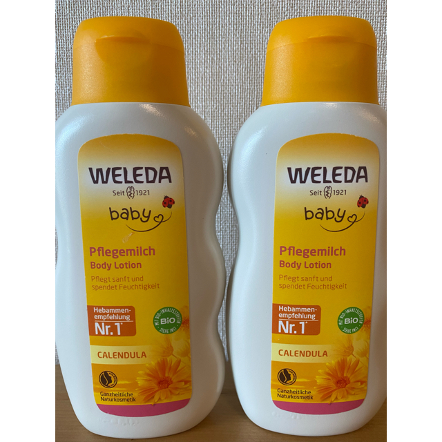 WELEDA(ヴェレダ)のヴェレダ カレンドラ ベビーミルクローション  200ml 2本セット キッズ/ベビー/マタニティの洗浄/衛生用品(ベビーローション)の商品写真