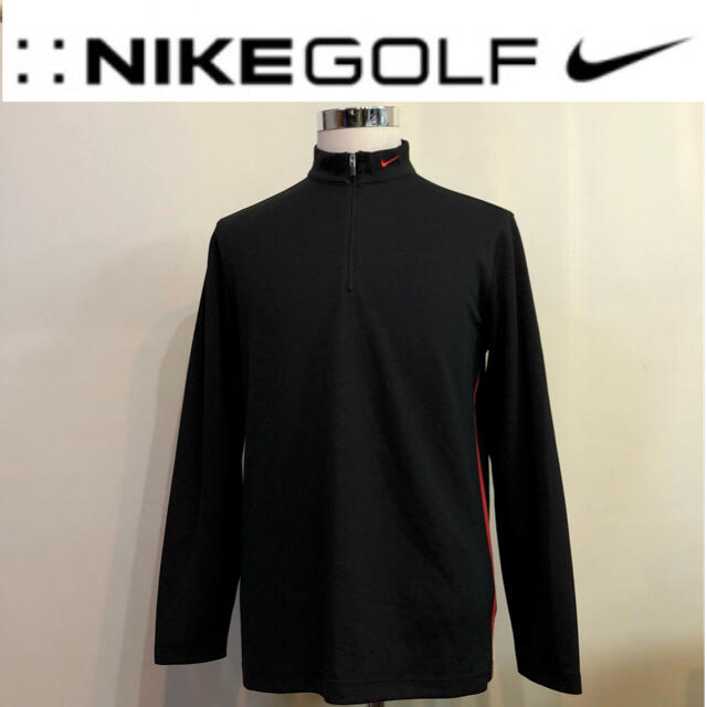 NIKE(ナイキ)のナイキゴルフ 長袖 ロング ウェア FIT-DRI ブラック  Lサイズ スポーツ/アウトドアのゴルフ(ウエア)の商品写真