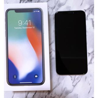 アップル(Apple)のiPhoneX 256GB シルバー MQC22J/A(スマートフォン本体)