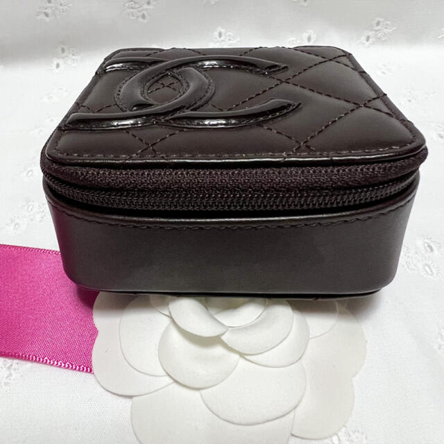 専用】CHANEL 良品 カンボンライン コスメ ポーチ ブラウン 小物入れ