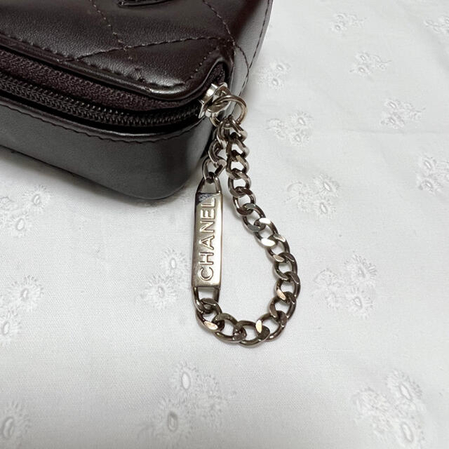 専用】CHANEL 良品 カンボンライン コスメ ポーチ ブラウン 小物入れ