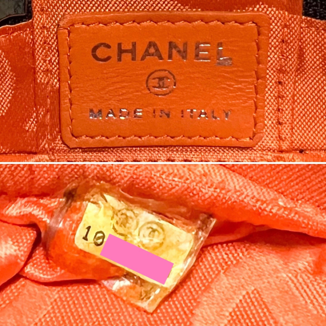 CHANEL(シャネル)の【専用】CHANEL 良品 カンボンライン コスメ ポーチ ブラウン 小物入れ レディースのファッション小物(ポーチ)の商品写真