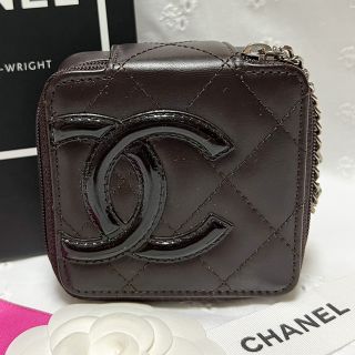 シャネル(CHANEL)の【専用】CHANEL 良品 カンボンライン コスメ ポーチ ブラウン 小物入れ(ポーチ)