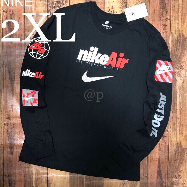 新品 2XL NIKE ナイキ エア ロンT 長袖Tシャツ 黒 2XL