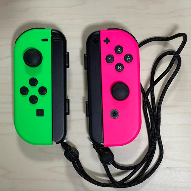 Nintendo Switch(ニンテンドースイッチ)のNintendo Switch Joy-Con ネオングリーン ネオンピンク エンタメ/ホビーのゲームソフト/ゲーム機本体(その他)の商品写真