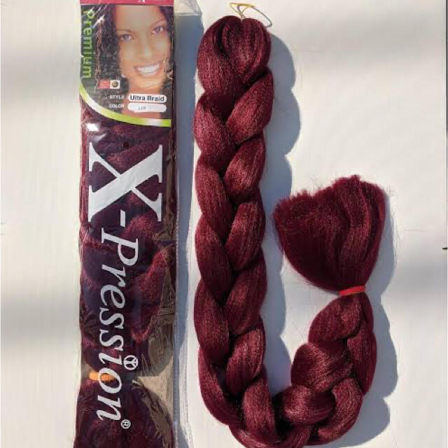 X-pression 165g 82inch Burgundy コスメ/美容のコスメ/美容 その他(その他)の商品写真