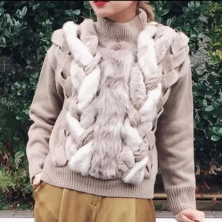 アメリヴィンテージ(Ameri VINTAGE)のアメリヴィンテージ AMERI FUR BRAID CABLE KNIT ニット(ニット/セーター)