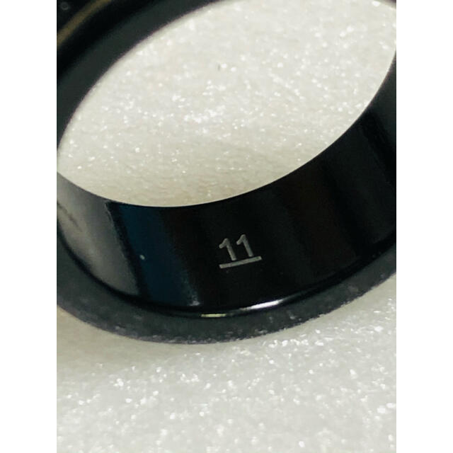 Gucci(グッチ)のGUCCI グッチ　k18 セラミック　アイコン　ブラック　リング 11号　指輪 レディースのアクセサリー(リング(指輪))の商品写真