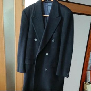 Yves Saint Laurent】ウールダブル チェスターコート ブラック