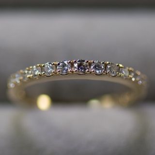 K18YG　0.3ct　グラデーション　ダイヤモンドリング　約10号(リング(指輪))