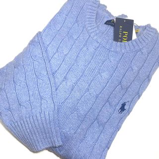 ポロラルフローレン(POLO RALPH LAUREN)のラスト1点☆新品 ラルフローレン ケーブルニットコットンセーター L(ニット/セーター)