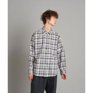 スティーブンアラン(steven alan)のSteven Alan / ビエラ レギュラーカラー ルーズ シャツ グレー(シャツ)