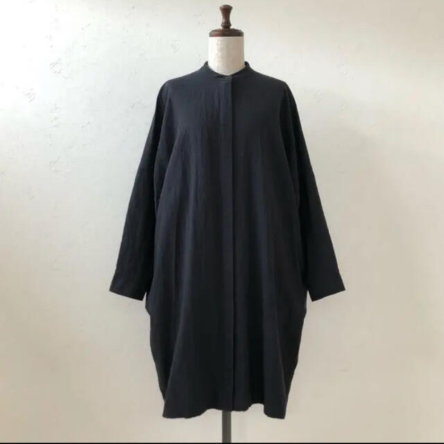 美品【evam eva】チュニックシャツtunic shirtsBlack