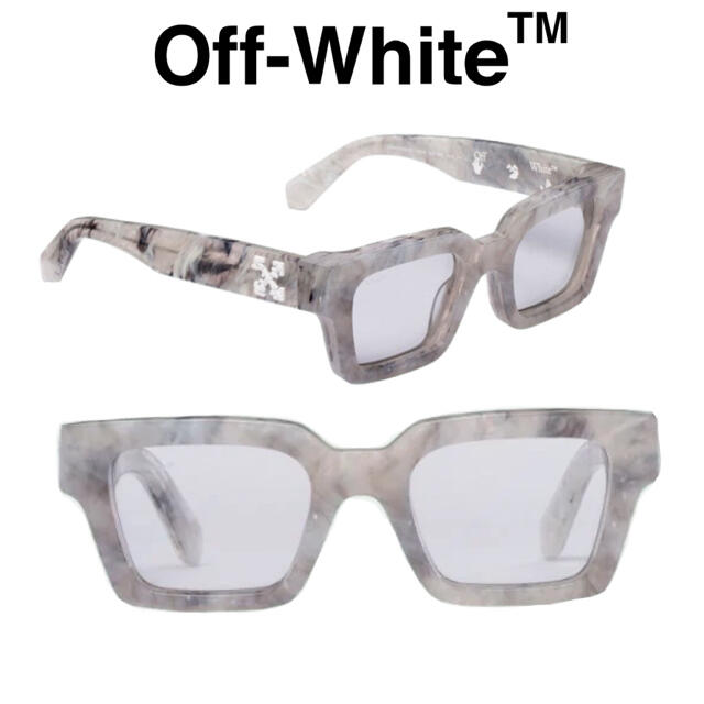 新品 定価4.2万円 Off-White スクエアフレーム サングラス | www.feber.com