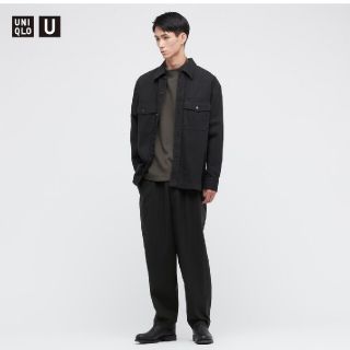 ユニクロ(UNIQLO)のUNIQLO U 21AWMサイズ フランネルイージーワイドフィットパンツ(スラックス)