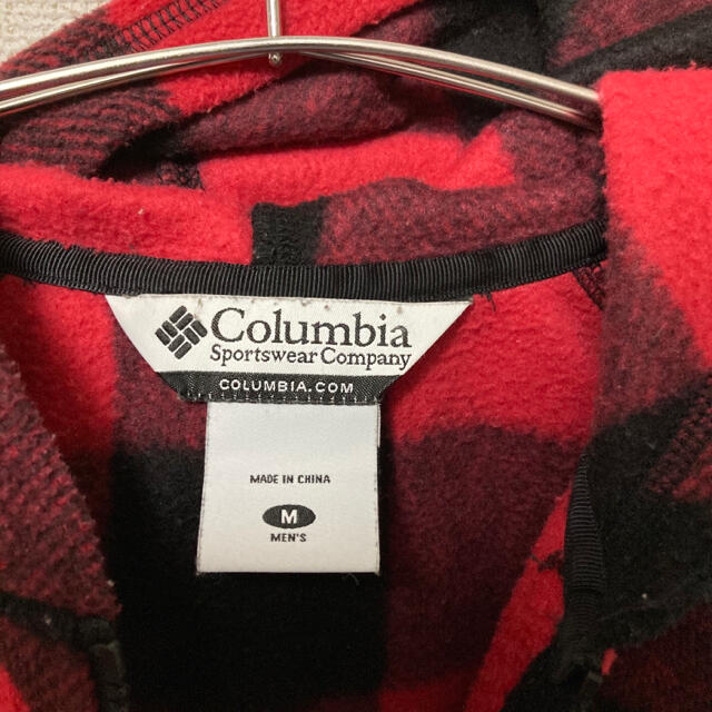 Columbia(コロンビア)の【美品】Columbia コロンビア　フリース 　刺繍ロゴ  チェック柄 メンズのジャケット/アウター(ブルゾン)の商品写真