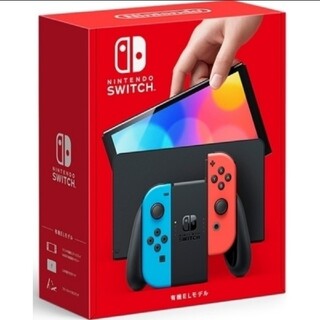 ニンテンドースイッチ(Nintendo Switch)のNintendo Switch（有機ELモデル）ブルー&レッド(家庭用ゲーム機本体)