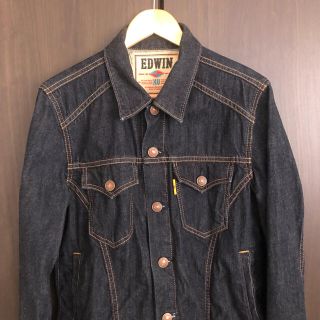 エドウィン(EDWIN)のエドウィン 美品 デニムジャケット 紺色 Lサイズ(Gジャン/デニムジャケット)