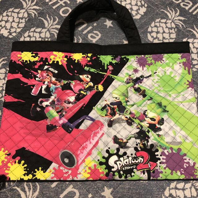 新品未使用 スプラトゥーン レッスンバック&体操服or給食バック ブラック