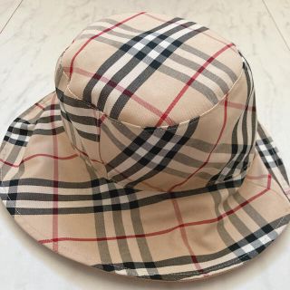 バーバリー(BURBERRY)のバーバリー　ハット　リバーシブル　☆ バーバリー柄　チェック　ベージュ　帽子(ハット)