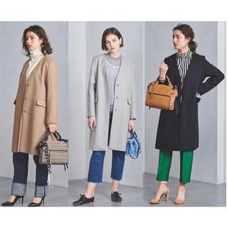 UNITED ARROWS - 新品ユナイテッドアローズウールvネックノーカラー