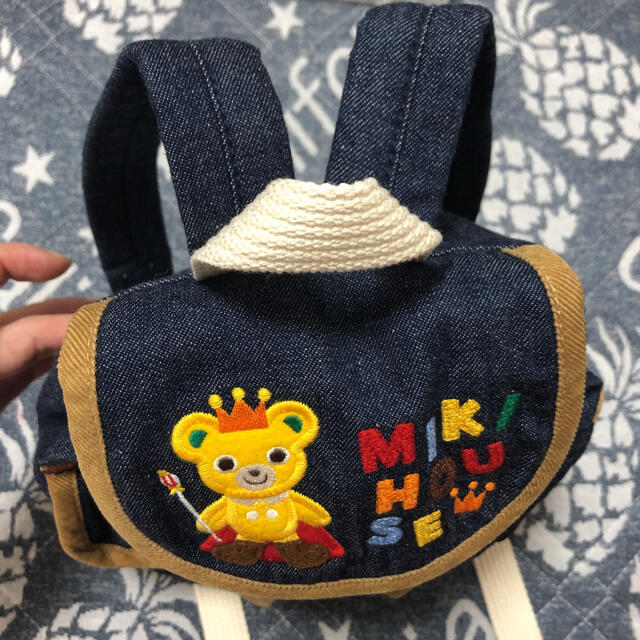 mikihouse(ミキハウス)の美品　ミキハウス  リュック  デニム キッズ/ベビー/マタニティのこども用バッグ(リュックサック)の商品写真