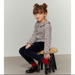 プチバトー(PETIT BATEAU)のプチバトー 10ans ローズプリント長袖カットソー超美品(Tシャツ/カットソー)