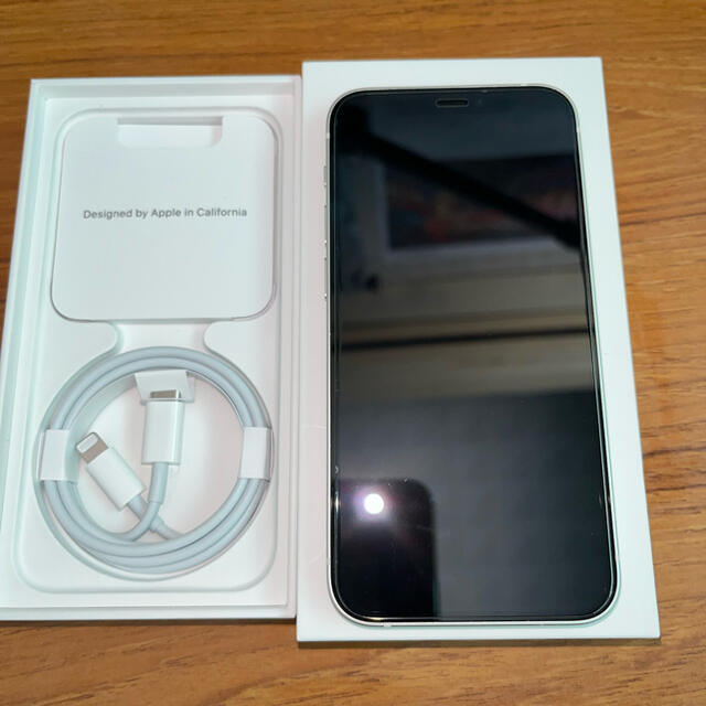 【数量は多】 新品同様 - iPhone iPhone12 ◯判定 SIMフリー ホワイト 64gb mini スマートフォン本体